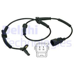 ABS-givare, Sensor, hjulvarvtal, Framaxel, Höger, Vänster Delphi DELPHI ABS-givare, Sensor, hjulvarvtal, Framaxel, Höger, Vänster Delphi DELPHI