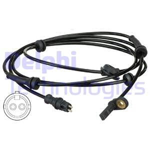 ABS-givare, Sensor, hjulvarvtal, Bakaxel, Höger, Vänster Delphi S DELPHI ABS-givare, Sensor, hjulvarvtal, Bakaxel, Höger, Vänster Delphi S DELPHI