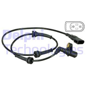ABS-givare, Sensor, hjulvarvtal, Framaxel Delphi SS20488 DELPHI