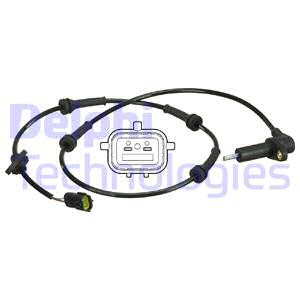 ABS-givare, Sensor, hjulvarvtal, Framaxel, Bakaxel, Höger Delphi DELPHI ABS-givare, Sensor, hjulvarvtal, Framaxel, Bakaxel, Höger Delphi DELPHI