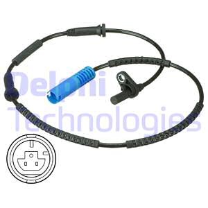 ABS-givare, Sensor, hjulvarvtal, Bakaxel, Höger, Vänster Delphi S DELPHI
