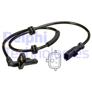 ABS-givare, Sensor, hjulvarvtal, Bakaxel, Vänster Delphi SS20601 DELPHI ABS-givare, Sensor, hjulvarvtal, Bakaxel, Vänster Delphi SS20601 DELPHI