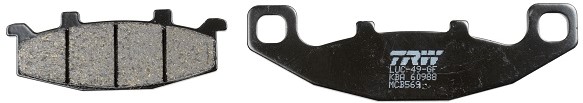 Bromsbeläggsats, Framaxel, Bakaxel Trw Organic allround MCB569 TRW