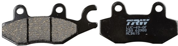 Bromsbeläggsats, Framaxel, Bakaxel Trw Organic allround MCB615 TRW