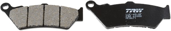 Bromsbeläggsats, Framaxel, Bakaxel Trw Organic allround MCB671 TRW