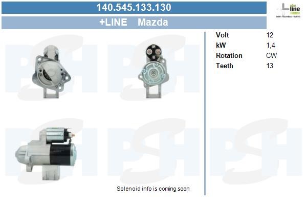 Startmotor 12V Bv psh 140.545.133.130 BV PSH