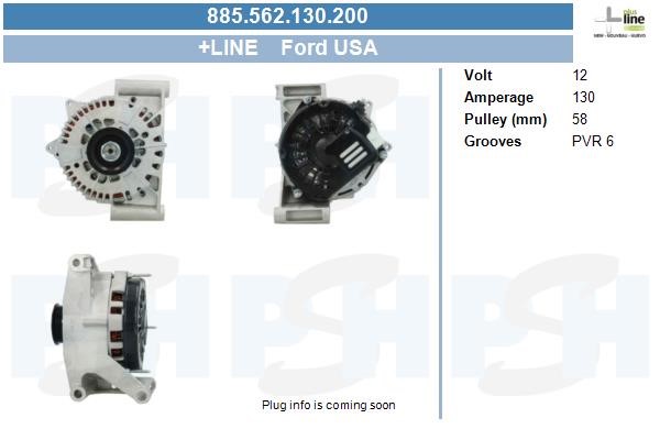 Generator 12V 130A Bv psh 885.562.130.200 BV PSH