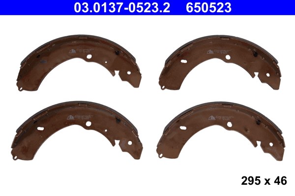 Bromsbackar, sats, Bakaxel Ate 03.0137-0523.2 ATE