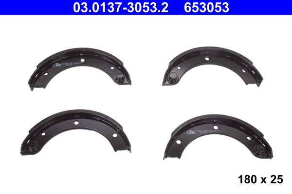Bromsbackar, sats, parkeringsbroms, Bakaxel Ate 03.0137-3053.2 ATE