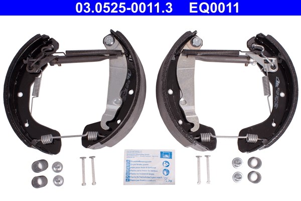 Bromsbackar, sats, Bakaxel Ate Easy quick 03.0525-0011.3 ATE