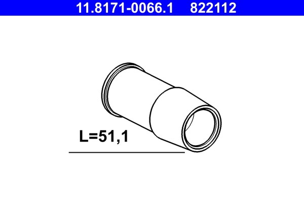Styrhylsa, bromsok, Framaxel Ate 11.8171-0066.1 ATE