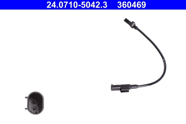 ABS-givare, Sensor, hjulvarvtal, Bakaxel Ate 24.0710-5042.3 ATE