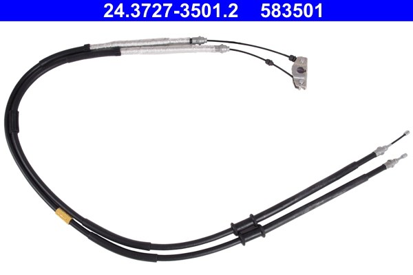 Vajer, parkeringsbroms, Bak Ate 24.3727-3501.2 ATE