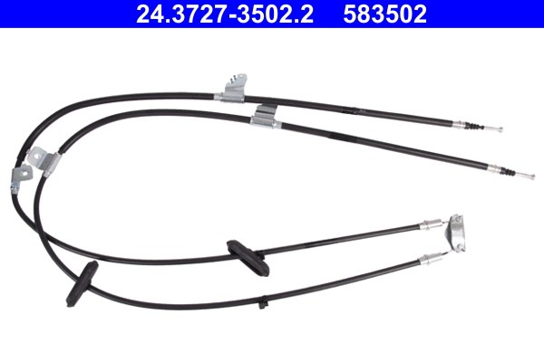 Vajer, parkeringsbroms, Bak Ate 24.3727-3502.2 ATE