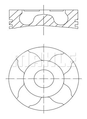 Kolv Mahle 010 04 00 MAHLE