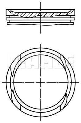 Kolv Mahle 010 05 01 MAHLE