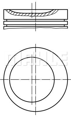 Kolv Mahle 011 62 01 MAHLE
