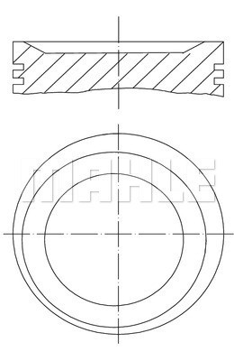 Kolv Mahle 011 75 01 MAHLE