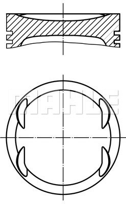 Kolv Mahle 012 19 02 MAHLE