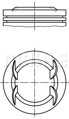 Kolv Mahle 012 23 00 MAHLE