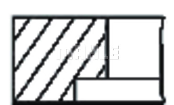 Kolvringar, kit Mahle 013 RS 00135 0N0 MAHLE