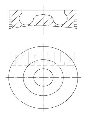 Kolv Mahle 016 07 00 MAHLE