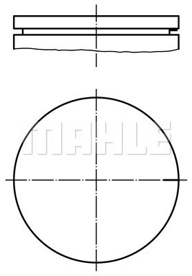 Kolv Mahle 021 03 00 MAHLE