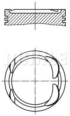Kolv Mahle 021 PI 00117 000 MAHLE