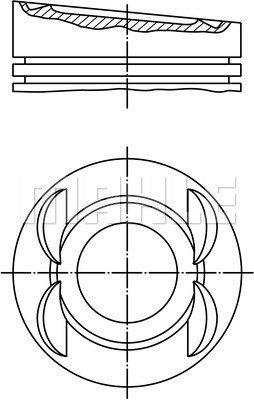 Kolv Mahle 028 03 01 MAHLE