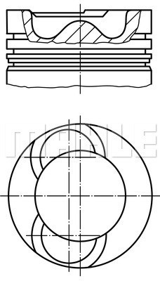 Kolv Mahle 028 19 00 MAHLE