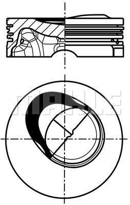 Kolv Mahle 028 PI 00130 000 MAHLE