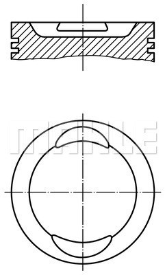 Kolv Mahle 029 73 02 MAHLE
