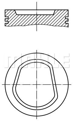 Kolv Mahle 030 42 02 MAHLE