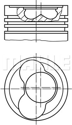 Kolv Mahle 030 58 00 MAHLE