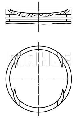 Kolv Mahle 030 89 00 MAHLE