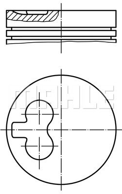 Kolv Mahle 040 01 01 MAHLE