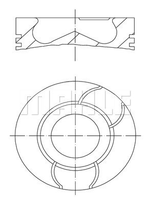 Kolv Mahle 040 03 00 MAHLE