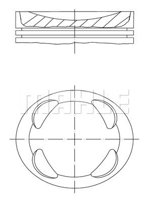 Kolv Mahle 081 PI 00104 000 MAHLE