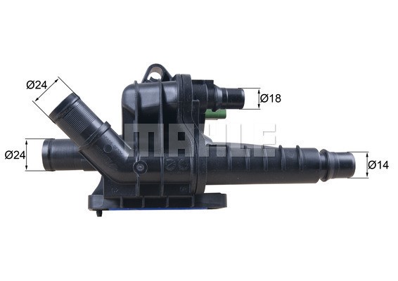 Termostat, kylvätska Mahle Behr TH 66 83 MAHLE