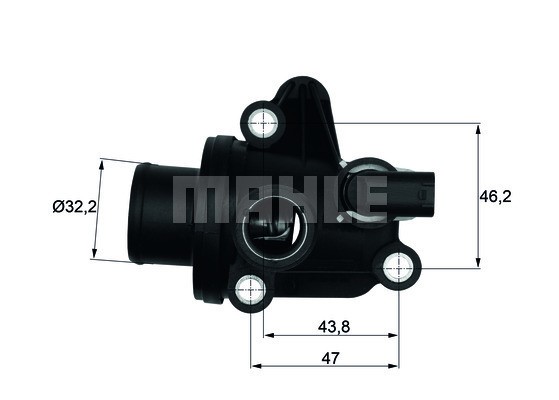 Termostat, kylvätska Mahle Behr TI 12 87 MAHLE