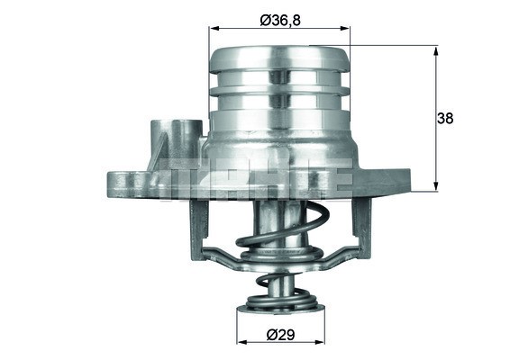 Termostat, kylvätska Mahle Behr TI 13 92 MAHLE