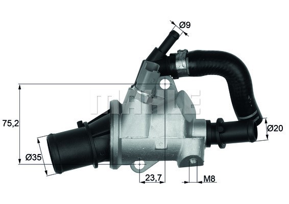 Termostat, kylvätska Mahle Behr TI 146 88 MAHLE