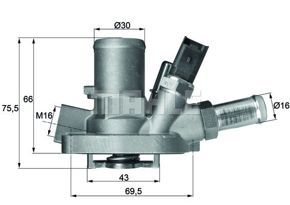 Termostat, kylvätska Mahle Behr TI 147 80 MAHLE