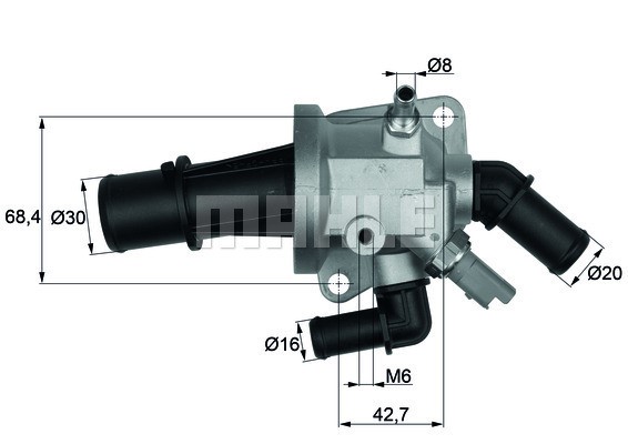 Termostat, kylvätska Mahle Behr TI 153 88 MAHLE