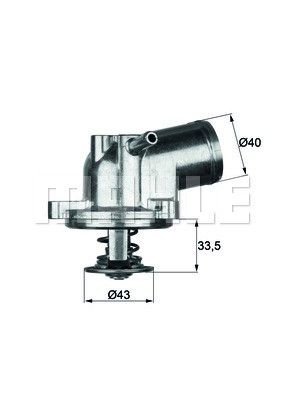 Termostat, kylvätska Mahle Behr TI 21 87 MAHLE