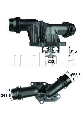 Termostat, kylvätska Mahle Behr TI 25 85 MAHLE