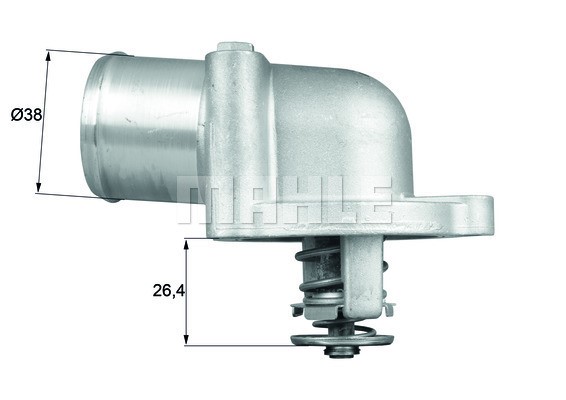 Termostat, kylvätska Mahle Behr TI 78 87D MAHLE