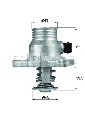 Termostat, kylvätska Mahle Behr TM 11 105 MAHLE