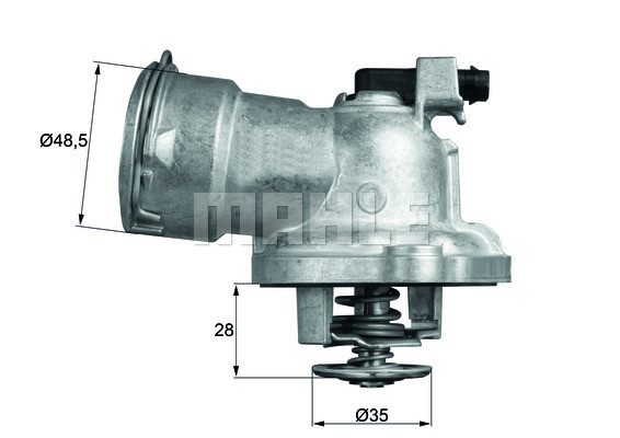 Termostat, kylvätska Mahle Behr TM 28 87 MAHLE
