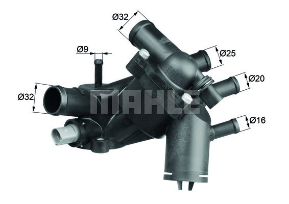 Termostat, kylvätska Mahle Behr TM 5 109 MAHLE